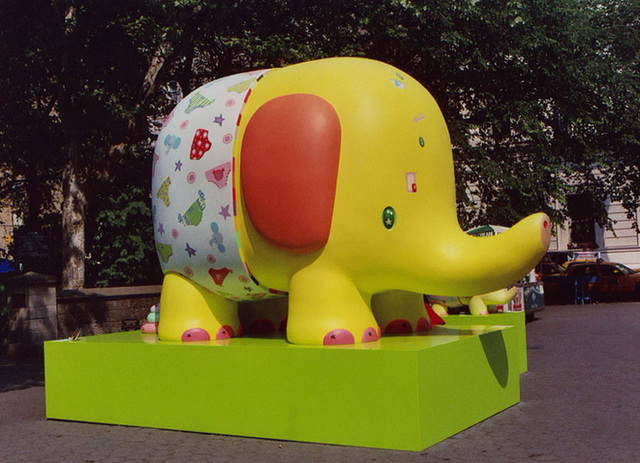 ipernity: V W X Yellow Elephant Underwear in Central Park, 2005 - by  LaurieAnnie