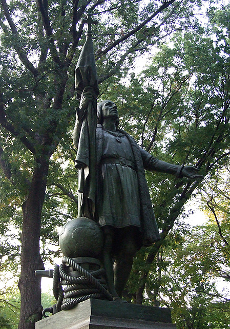 Statue of Christopher Columbus in Central Park, Oct. 2007