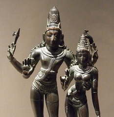 Detail of Shiva Embracing his Consort Uma in the Metropolitan Museum of Art, September 2010