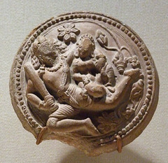 Roundel with a Racing Male Deity Cradeling his Consort in the Metropolitan Museum of Art, November 2010