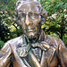 Detail of the Hans Christian Andersen Statue in Central Park, Oct. 2007