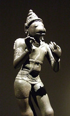 Detail of Standing Hanuman in the Metropolitan Museum of Art, March 2009
