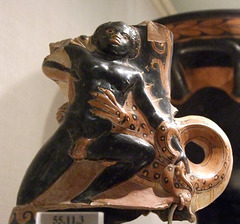 Terracotta Rhyton with a Crocodile Attacking a Black Youth in the Metropolitan Museum of Art, June 2010