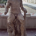 Headless Seated Male Statue (Herakles?) in the Baths of Diocletian in Rome, Dec. 2003