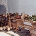 Table with Pottery in the Tudor Kitchens at Hampton Court Palace, 2004