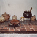 Pottery in one of the Tudor Kitchens at Hampton Court Palace, 2004