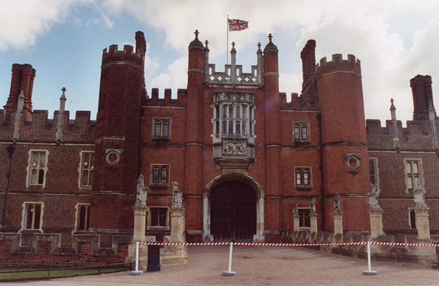Entrance to Hampton Court Palace, March 2004