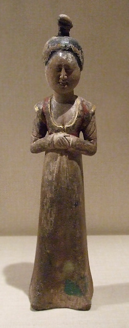 Standing Female Attendant in the Metropolitan Museum of Art, April 2009