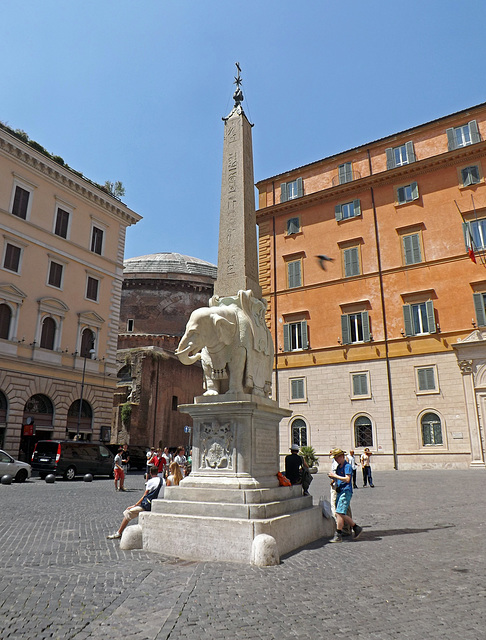 Bernini's Elephant in Rome, June 2012