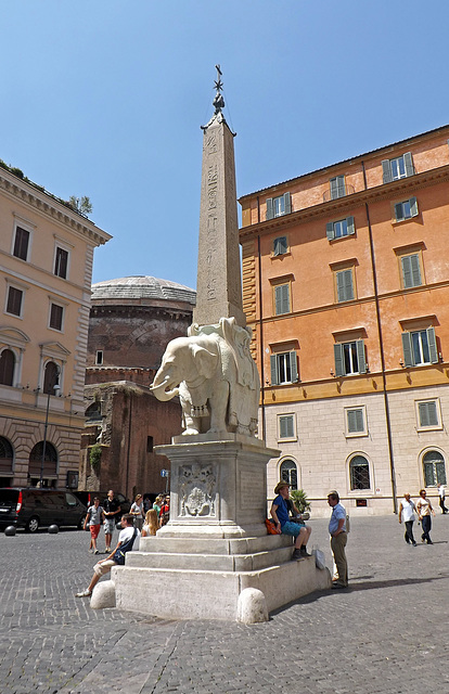 Bernini's Elephant in Rome, June 2012