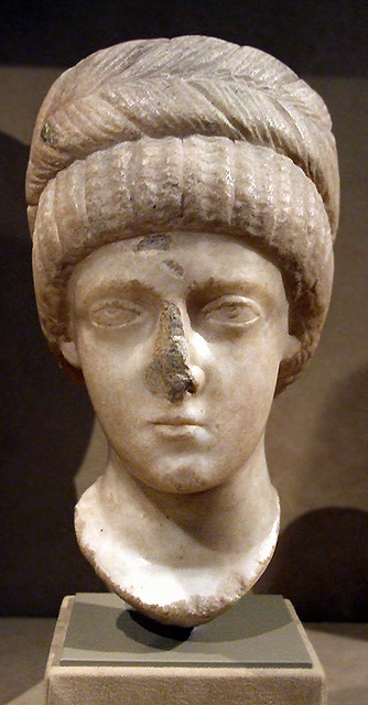 Marble Head Possibly of Empress Flaccilla in the Metropolitan Museum of Art, August 2007
