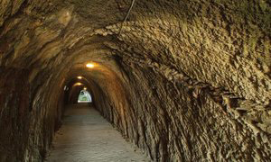 Hollow tunnels at Ilfracombe
