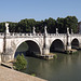 The Ponte St. Angelo in Rome, July 2012