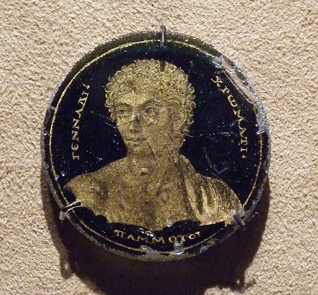 Gold Glass Medallion with a Portrait of Gennadios in the Metropolitan Museum of Art, January 2010