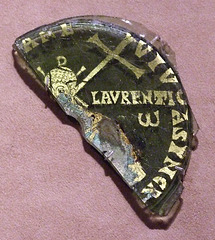 Fragmentary Bowl Base with St. Lawrence in the Metropolitan Museum of Art, March 2010