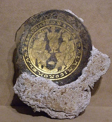 Bowl Base with Christ Giving Martyrs' Crowns to Saints Peter and Paul in the Metropolitan Museum of Art, March 2010