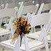 Flowers and Chairs at Tara and Mike's Wedding, October 2009