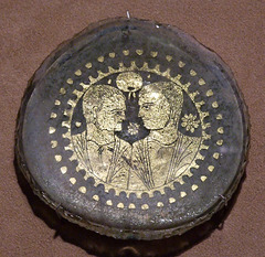 Bowl Base with Two Apostles or Saints Beneath a Martyr's Wreath in the Metropolitan Museum of Art, March 2010