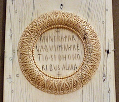 Detail of one of the Ivory Panels of a Consular Diptych in the Metropolitan Museum of Art, August 2007