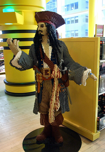 Lego Jack Sparrow in FAO Schwarz, May 2011