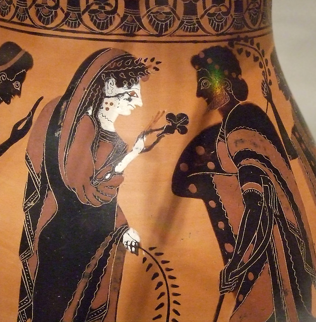 Detail of a Terracotta Olpe Attributed to the Amasis Painter in the Metropolitan Museum of Art, January 2011