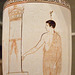 Detail of a Terracotta Lekythos Attributed to the Achilles Painter in the Metropolitan Museum of Art, April 2011