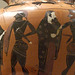Detail of a Terracotta Neck Amphora Attributed to Group E in the Metropolitan Museum of Art, April 2011