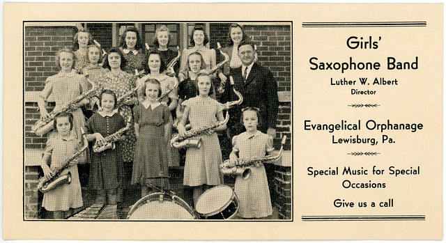 Girls' Saxophone Band, Evangelical Orphanage, Lewisburg, Pa.