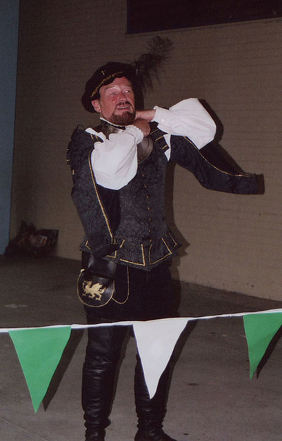 Llywellan Demonstrating Fencing at the NEST School Demo, 2006