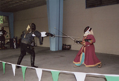 Fencers at the NEST+M School Demo, June 2006