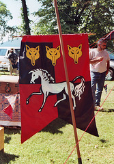 Mistress Brianna McBain's Banner at the Peekskill Celebration, Aug. 2006