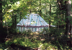 John & Rufina's Tent in the Woods at Barleycorn, Sept. 2006