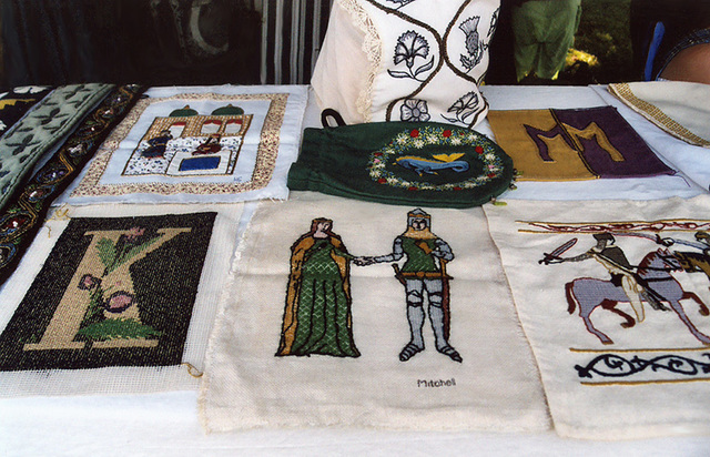 Embroidery Demo at the Queens County Farm Museum Fair, Sept. 2006