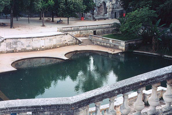 Jardin de la Fontaine in Nimes, 1998