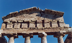 Temple Entablature in Paestum, November 2003