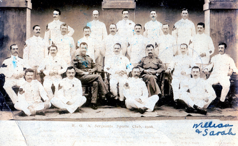RGA Sergeants Sports Club, India 1906