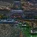 PARIS: La tour Eiffel, le pont d'Iéna, la seine.