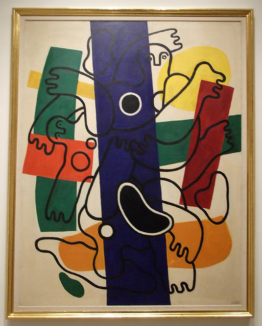 Divers: Blue and Black by Leger in the Metropolitan Museum of Art, March 2008