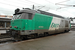 BELFORT: Passage de la locomotive 67454 en gare de Belfort.