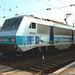 BESANCON: Départ de la locomotive 26163 pour Lyon.