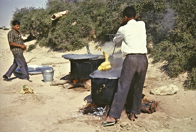 Preparing the meal