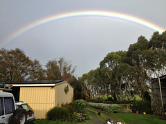 rainbow over our farm