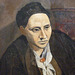Detail of the Portrait of Gertrude Stein by Picasso in the Metropolitan Museum of Art, November 2008