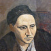 Detail of the Portrait of Gertrude Stein by Picasso in the Metropolitan Museum of Art, May 2009