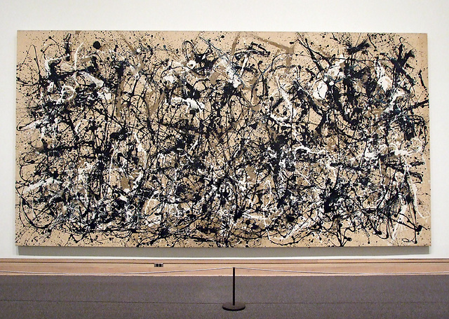 Autumn Rhythm by Jackson Pollock in the Metropolitan Museum of Art, March 2008