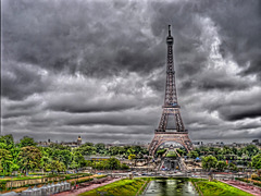 PARIS: La Tour Eiffel depuis le palais de Chaillot.
