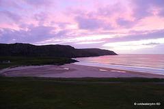 Cliff Beach, Lewis, in late summer evening