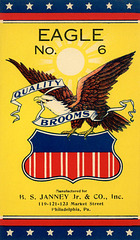 Eagle Quality Brooms Label