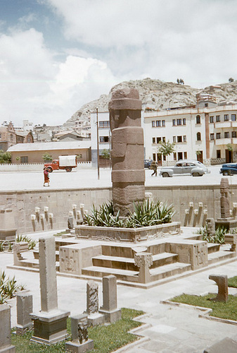 Bennett Monolith, Tiwanaku Semi-Subterranean Temple Replica, La Paz, Bolivia