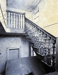 Staircase, Tupholme Hall, Lincolnshire (Demolished c1983)